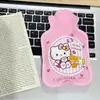 Nueva Botella de Agua Caliente de Relleno de Agua con Flocado de Gato Lindo Calentador de Manos de Dibujos Animados para Estudiantes para Llevar en Clase Calentador de Vientre de Dibujos Animados