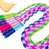 Corda de Pular de Bambu Colorida Corda de Pular Fitness para Crianças, Alunos do Ensino Fundamental e Adultos Corda de Pular de Bambu com Padrão Fitness Ajustável