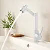 Braço Robótico Gato da Sorte de Aço Inoxidável Torneira de Cozinha Doméstica Torneira de Pia de Cozinha Retrátil Multifuncional