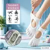 Nuevos calcetines de yoga profesionales con diseño calado, calcetines de malla de verano de cinco dedos para mujer, calcetines antideslizantes para suelo para Pilates y fitness en interiores