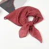 Pañuelo Retro Japonés de Algodón con Lunares Pequeño Pañuelo para la Cabeza de Algodón y Lino para Mujer Protector de Cuello Pañuelo Cuadrado Pequeño Decorativo Pañuelo para la Cabeza