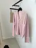 Hongmi Ropa/Otoño-Invierno 2026 Suéter de Punto Patchwork de Encaje de Diseñador para Mujer Top Único Hermoso