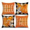Amazon Transfronterizo Funda de Almohada de Acción de Gracias Cosecha de Otoño Lino Estampado de Hoja de Arce Cojín para el Hogar Funda de Cojín Almohada