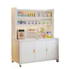 Gabinete de Almacenamiento de Acero para el Hogar, Gabinete de Almacenamiento a Prueba de Polvo para Balcón Sala de Estar, Gabinete de Almacenamiento para Artículos de Bebé, Mesa para Alimentar, Aparador