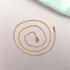 Acero de Titanio Cadena No Descolorante para Mujer Cadena de Labios Versátil Cadena en O Cadena para Clavícula Cadena Desnuda Cadena Simple Lisa Accesorios al por Mayor