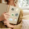 50 Pegatinas Curativas Estilo Acuarela de Fragmentos de la Vida Cotidiana, Nuevas Pegatinas Creativas Estilo Ins para Decoración de Diarios y Computadoras