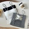 24109 # Camisola de Tirantes Finos para Chicas 'Hot Girl' con Espalda Descubierta y Almohadillas en el Pecho, Adecuada para Usar por Dentro o por Fuera, Top de Tubo para Uso Diario