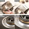 Esponja de fibra con estropajo y descalcificación, doble cara, engrosada, para lavar sartenes, desoxidante, tazón mágico para fregar, cepillo de esponja para limpieza de cocina