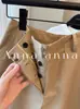 Recomendação de produto original! Shorts casuais versáteis estilo old money em lã e linho cáqui (vem com cinto)