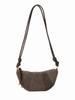 Bolso Croissant Retro de Cuero Escarchado de Alta Gama de Moda para Mujer, Diseño de Nicho, Ligero, Casual, Bolso Cruzado Versátil