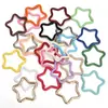 1 Llavero de Aleación Estrella de Cinco Puntas Pintada de Colores Cadena para Llavero DIY Hecho a Mano Accesorios de Joyería para Colgar en Bolsas Paquete de Material