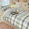 Novo Conjunto de Seis Peças 100% Algodão Temporada Volta às Aulas Ensino Médio Universidade Dormitório de Estudante Cama de Solteiro Conjunto de Três Peças Cama Elástica Para Uso de Estudante