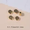 Aleación de Oro Retro Flor de Loto de Cinco Pétalos Círculo de Perlas Qiankun Pulsera Collar DIY Hecho a Mano Accesorios de Joyería de Aleación Venta al por Mayor