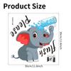Shangyi SPZ-S0592 Creativo Elefante Baño Inodoro Decorativo Adhesivo de Pared PVC Baño Colección Directa Transfronteriza Adhesivo para Inodoro