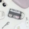 Bolsas de Embalagem de Malha Prontas com Zíperes, Porta-Moedas Portáteis e Compactos, Batom, Delineador, Bolsas de Armazenamento de Malha para Cosméticos Atacado