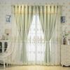 Cortinas blackout europeias casuais para quarto Novas cortinas bordadas de dupla camada com isolamento integrado para sala de estar Proteção solar Tecido blackout