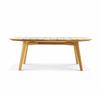 Mesa y silla de teca para exteriores, mesa de comedor de ocio para terraza de villa, silla de cuerda, muebles impermeables personalizados para patio exterior.