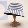 Chapéu de sol listrado de verão dobrável japonês chapéu de pescador novo chapéu de proteção solar moda chapéu de sol de praia ao ar livre