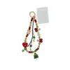 Cadena Colgante de Teléfono Móvil con Cuentas Coloridas Navideñas Atmósfera de Lujo Accesible Colgante Decorativo para Bolso de Cadena Foto Ccd Estilo Caliente Navideño