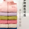 Chaleco Polar de Doble Capa para Niños Otoño e Invierno Cálido Engrosado Chaleco para Bebé Chaleco para Niños y Niñas con Estampado en Caliente