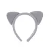 Tiara Fofa de Orelha de Gato em Veludo Francês para Meninas Estilo Japonês Headwear de Rosto de Menina Outono e Inverno Grampo de Cabelo Desenho Animado Tiara Acessórios de Cabelo