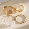 Pulseira redonda geométrica de resina transfronteiriça europeia e americana, pulseira de pulso estilo vintage de férias, joia feminina simples, elegante e versátil atacado