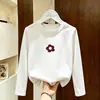 Camiseta de manga larga para niña 2026 nuevo modelo 100% algodón puro, ropa de otoño elegante y versátil para niñas, ropa casual para niños