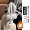 Calça de Moletom Esportiva de Lã de Cordeiro para Mulheres, Outono e Inverno, Forrada com Fleece, Espessa, Quente, Calça Jogger de Algodão, Calça Casual de Perna Reta e Perna Larga