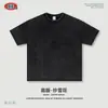 Ropa para Hombre Retro Americano Estampado Digital Directo Estampado de Cerezas Manga Corta Moda Urbana Marca Camiseta Holgada Lavada para Hombre en Verano.