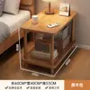 Mesa Lateral, Mesinha de Centro Pequena, Apartamento Pequeno Moderno, Sala de Estar Simples, Mesa Lateral de Sofá, Mesa Quadrada de Camada Dupla, Rack de Armazenamento de Cabeceira