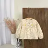 Camisa de Algodão para Meninas Primavera e Outono Manga Longa 0-1-2-3 Anos 5 Camisa de Bebê Menina Roupas de Bebê Coreanas Moda