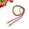 Correa de Hombro Hao Meng Hardware de Material PU, Accesorios de Correa de Hombro para Bolso de Silicona de Moda, Correa de Hombro de Cadena Tejida de Cuero PU