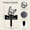 Adornos metálicos decorativos para jardín y patio, impermeables para exteriores, artesanías de Amazon, regalos para el Festival Qixi