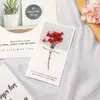 Navidad al por Mayor Día de Año Nuevo Festivo Cumpleaños Flor Seca Tarjeta de Felicitación Souvenir Día del Maestro Acción de Gracias Graduación Tarjeta del Día de San Valentín