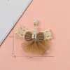 Novo Estilo Coreano Doce Infantil Café Claro Renda Pérola Borboleta Coração de Menina Acessórios de Cabelo Roupas Bolsas Acessórios Atacado