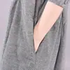 Outono 2026 Novo Estilo Coreano Solto Plus Size Longo Gola Boneca Emagrecedor Xadrez Manga Longa Algodão Linho Vestido para Mulheres