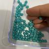 Pulsera de cuentas de vidrio de unos 4 mm, color sólido uniforme, material para joyería pequeña DIY, accesorios para pendientes de cuentas