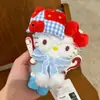 Nuevo Llavero de Peluche Original Hello Kitty DIY Grande "Camarón" Muñeca Linda Colgante para Bolsa