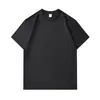 Algodão Penteado, Peso Pesado, Grosso, Não Transparente, Caimento Solto, Unissex, Alta Qualidade, Cor Sólida, Ombros Caídos, Versátil, Manga Curta, Gola Redonda, Camiseta