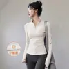 Chaqueta Profesional de Secado Rápido Top de Entrenamiento Ropa de Fitness Manga Larga para Mujer Ropa Deportiva para Exteriores Ropa de Yoga Conjunto