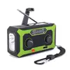 Radio Generadora de Energía de Manivela de Fábrica, Radio de Emergencia SOS Multifuncional para Exteriores, Radio con Luz de Lectura Alimentada por Energía Solar
