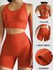 Traje deportivo transfronterizo para mujer, para correr, fitness, reunión, chaleco de yoga ahuecado, traje de fitness de alta resistencia a prueba de golpes