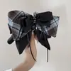Pin de Pinza Retro de Satén con Lazo de Perlas para Cola de Caballo Baja de Mujer en la Parte Posterior de la Cabeza, Pinza para Recogido Parcial, Elegante Accesorio para el Cabello
