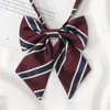 Rojo Oro y Rayas Rojas Estilo Perezoso Estilo Japonés Estilo Preppy Corbata Foto de Graduación Femenina Marrón Uniforme de Licenciatura Masculino Corbata