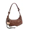 Bolso de Axila de Textura Popular Versátil Retro de Nicho para Mujer Verano 2025 Bolso de Hombro Cruzado Casual Simple
