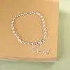 Ciervo Dorado Rey Plata 925 Lujo Ligero Personalizado Estilo Ins Pulsera Siete Perlas Collar Nicho Versátil Joyería de Plata Cadena de Perlas