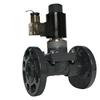 Válvula Solenoide com Flange de PVC-U Normalmente Aberta Resistente a Ácido e Alcalino Esgoto Água do Mar Água Salgada Plástico Anticorrosivo Válvula Ac220Vdc24V