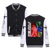 Venta al por mayor transfronteriza de dibujos animados Riman Cowboy Bebop2D impresión digital para hombre y mujer uniforme de béisbol de cuello redondo