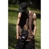 Chaleco de Color Sólido de Algodón Puro para Hombre de Verano de Seda de Hielo Transpirable sin Mangas Chaleco Deportivo Fitness Exhibición Muscular Comercio Exterior Venta al por Mayor Transfronteriza