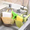 Estante de Almacenamiento para Cocina Bolsa Colgante con Drenaje para Esponja de Grifo Ajustable Cesta Colgante de Almacenamiento para Fregadero de Grifo